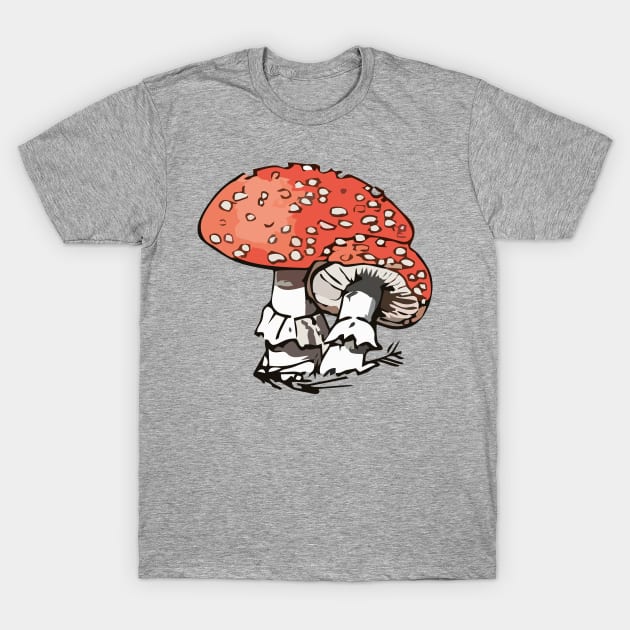 Toadstool T-Shirt by RosArt100